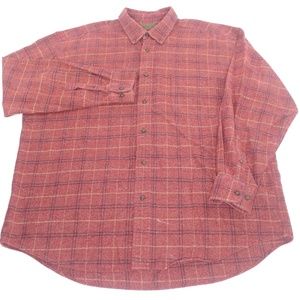 St Johns Bay Plaid Long Sleeve Soft Cotton Shirt